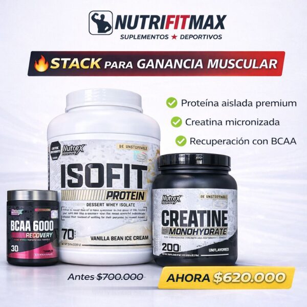 COMBO NUTREX STACK GANANCIA